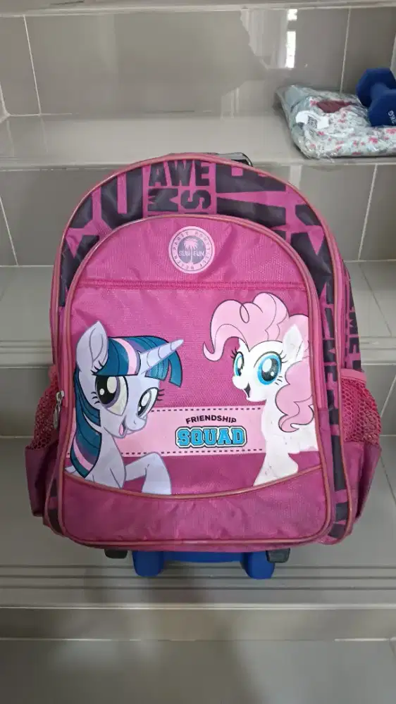 Tas trolley anak tas koper tas sekolah roda ransel anak