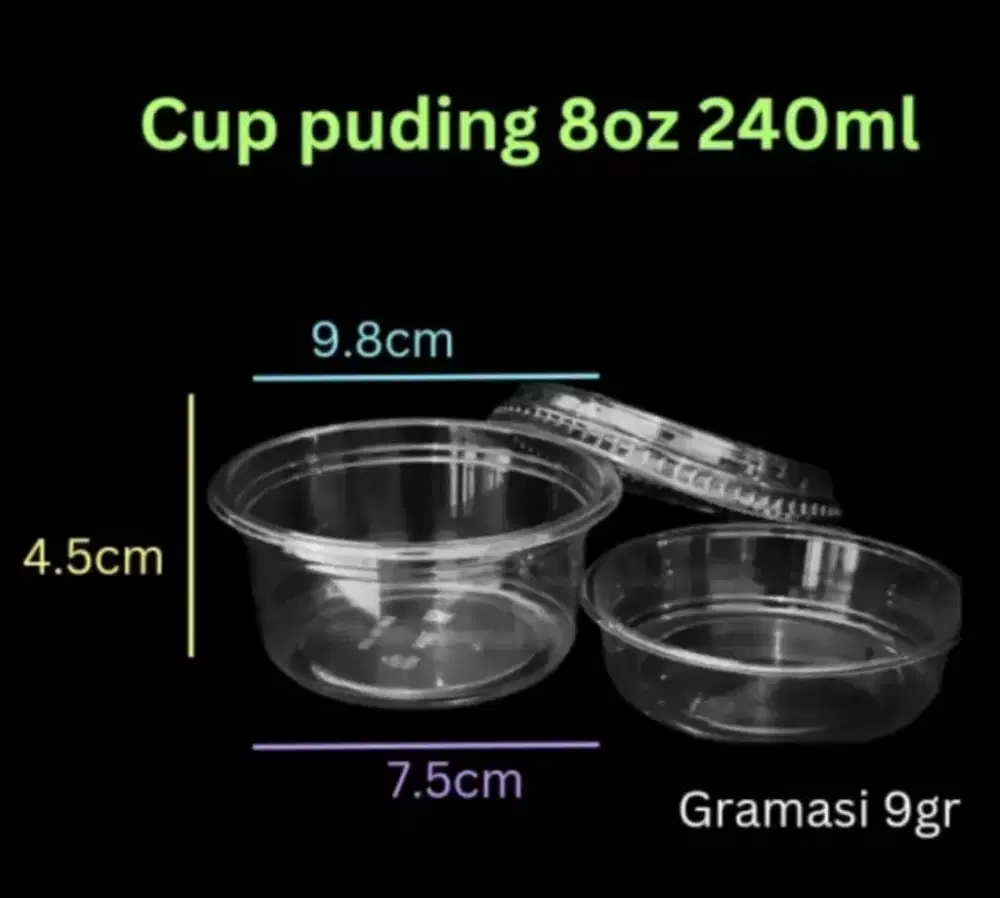 Cup plastik+inner+penutup