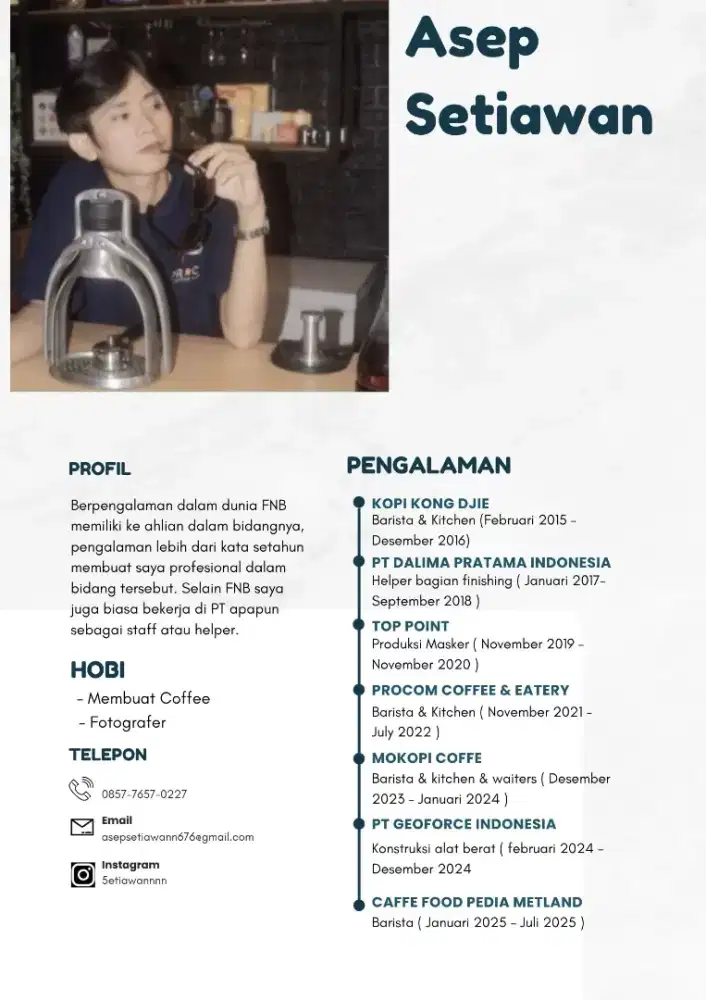 mencari kerjaan apapun