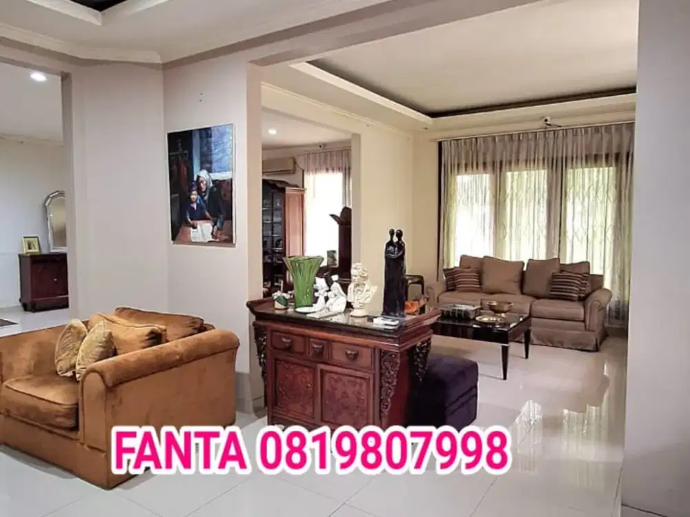 Rumah Asri Furnished di Bintaro Jual Cepat Siap Huni