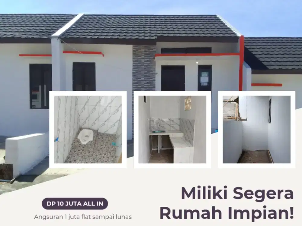 Rumah subsidi Bata merah di Bandung timur