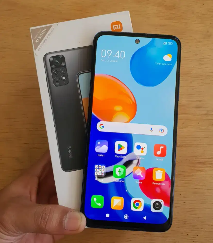 Redmi note 11 6+6/128 fullset mulus