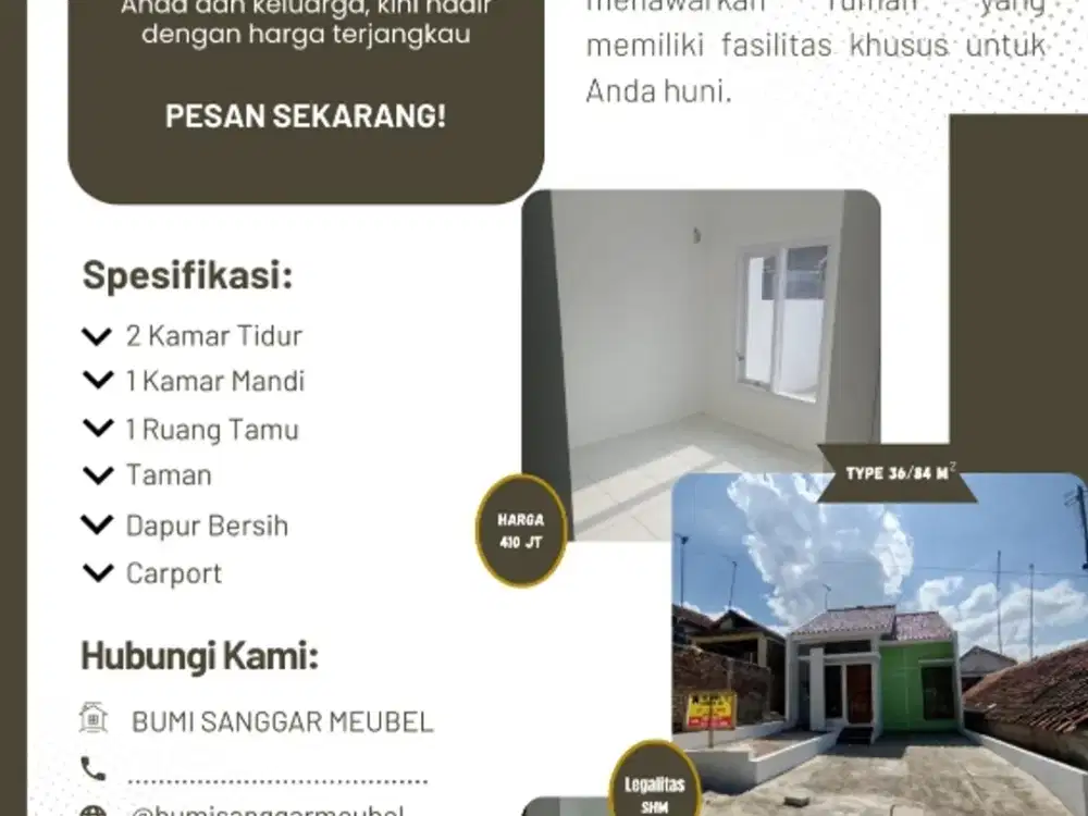 Dijual Rumah siap huni cileunyi bandung Timur
