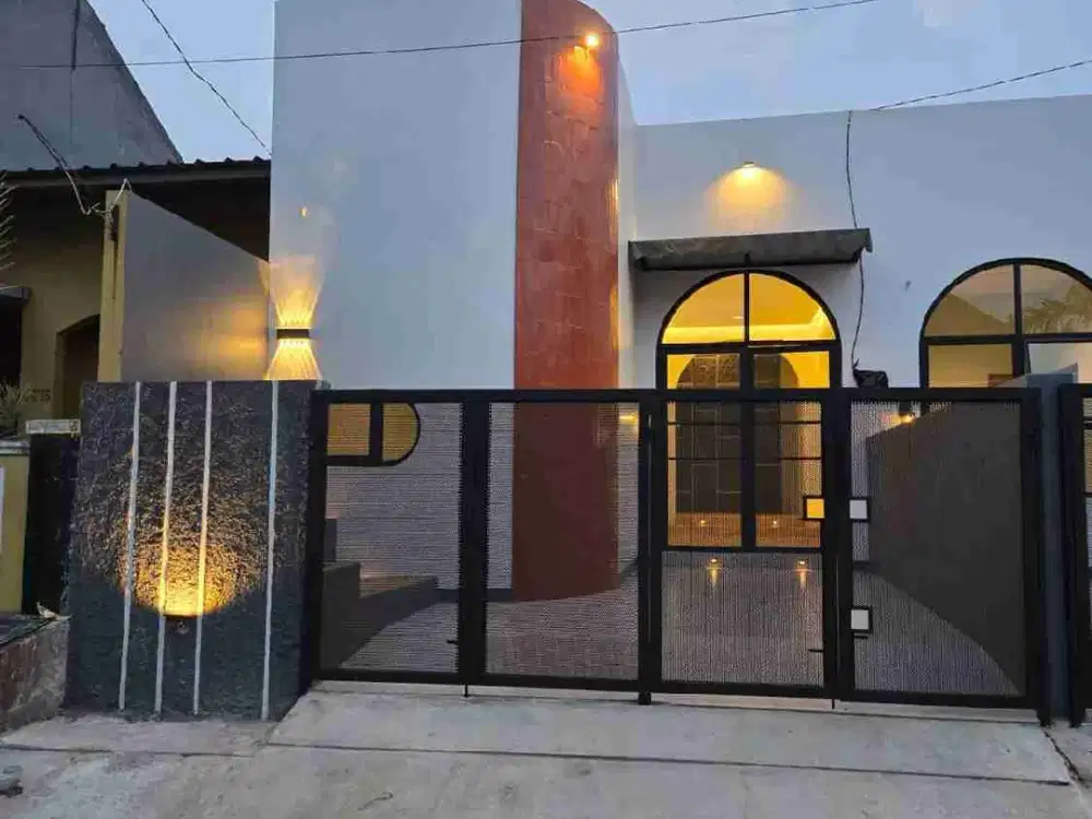 Rumah Cantik Model Minimalis LT.  65 di Mustika Jaya, Kota Bekasi Bebas Banjir