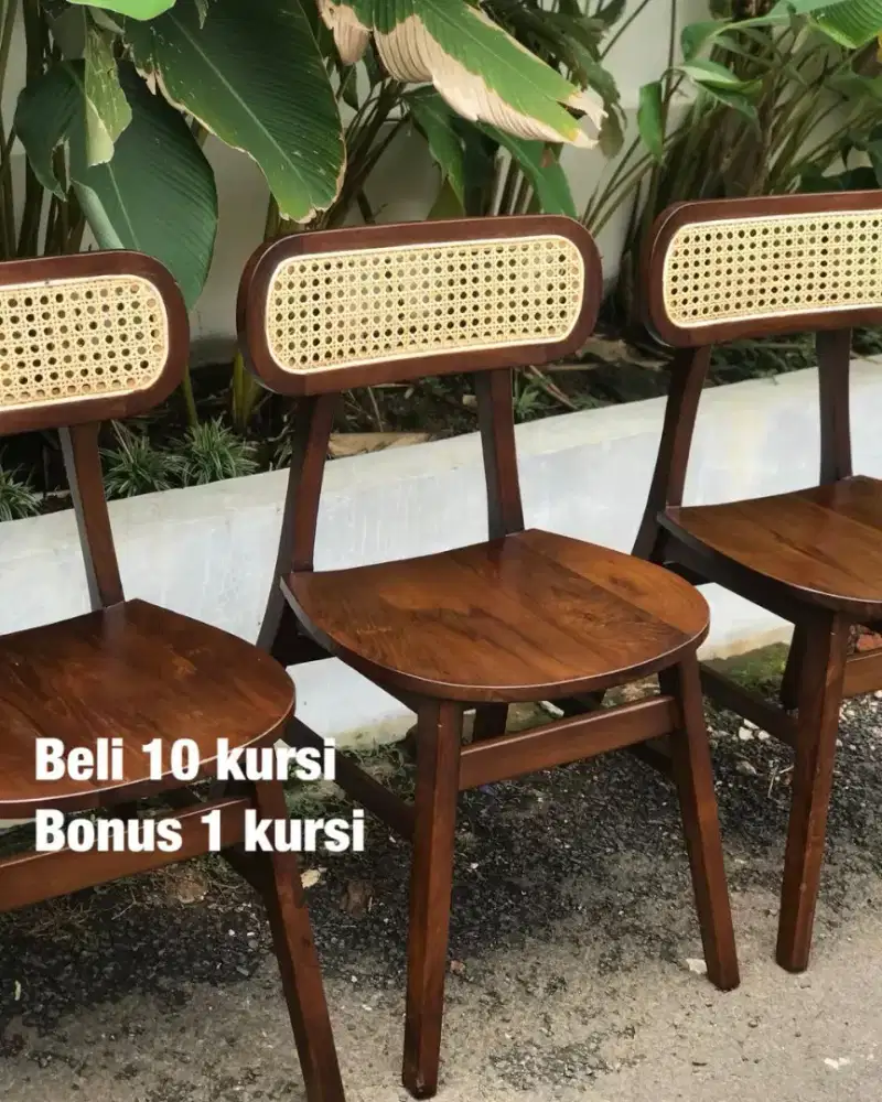 Kursi cafe jati kursi makan jati