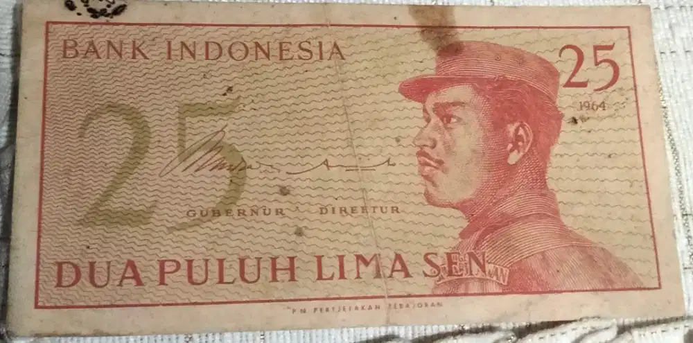Uang tahun 1964 25 sen