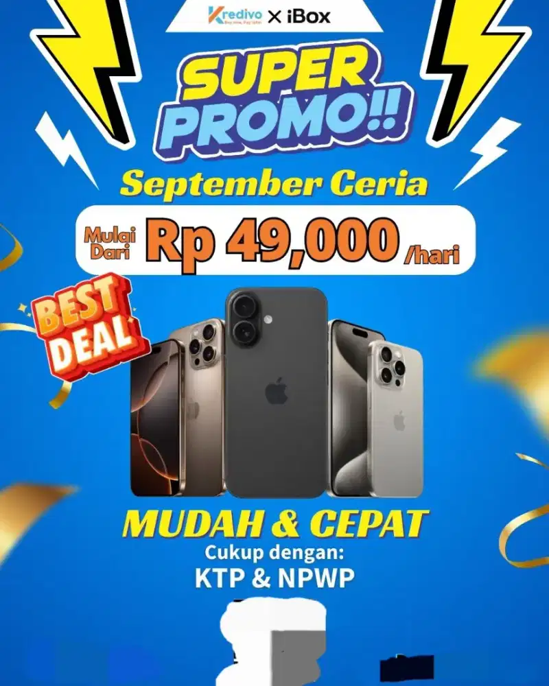 IPHONE CASH DAN KREDIT