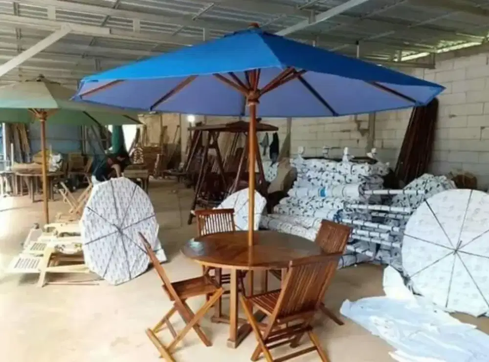 Kursi teras payung jati