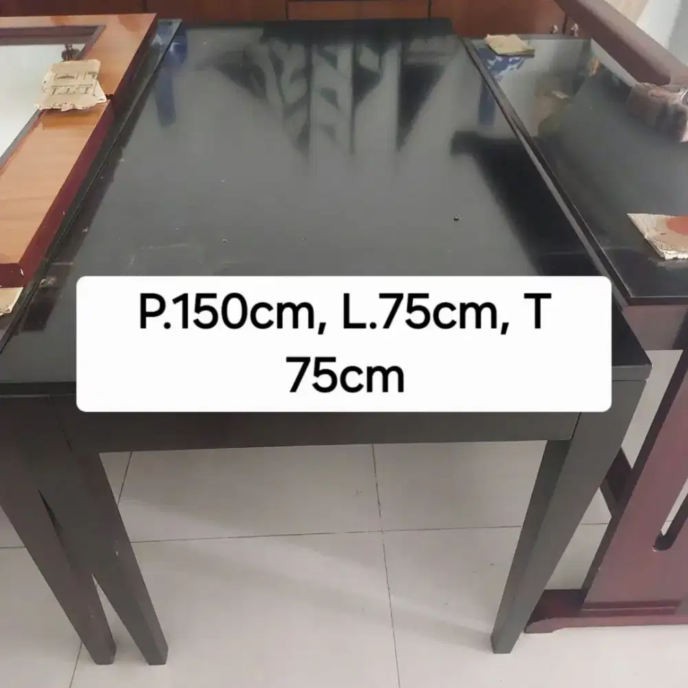 Meja makan meja kerja kayu bagus