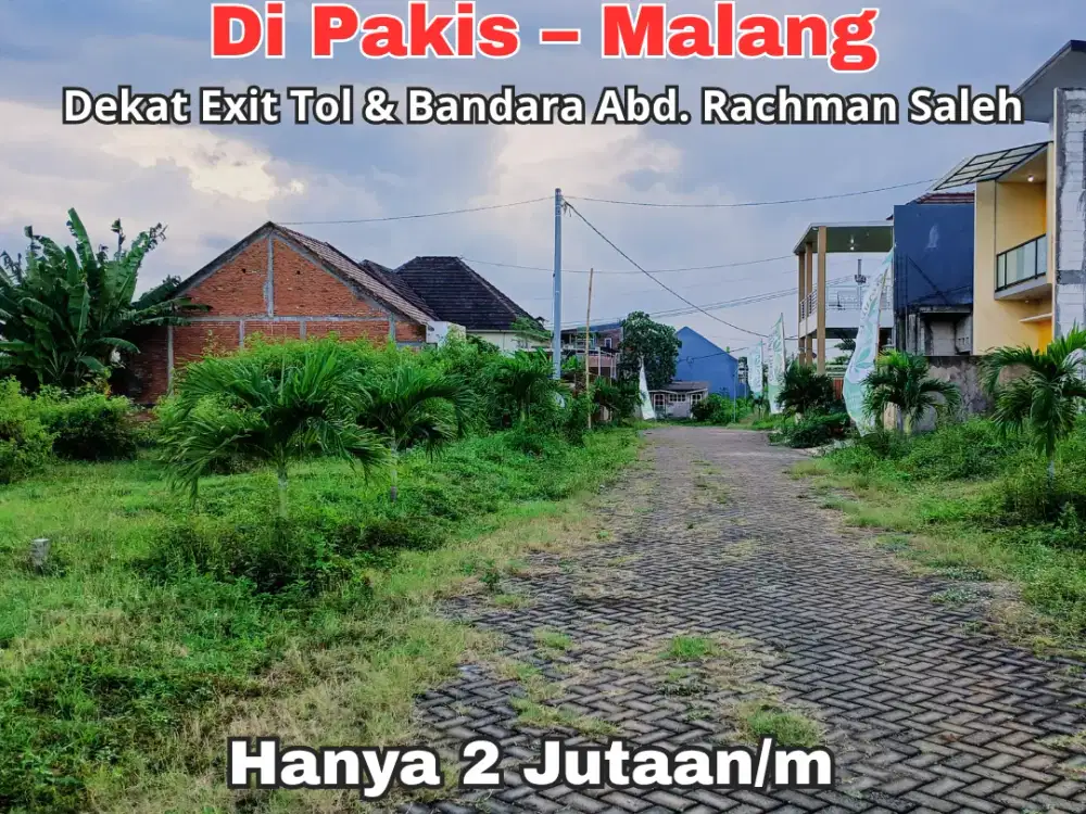 Tanah Kavling 3 Menit Exit Tol & Bandara Abd. Rachman Saleh Malang