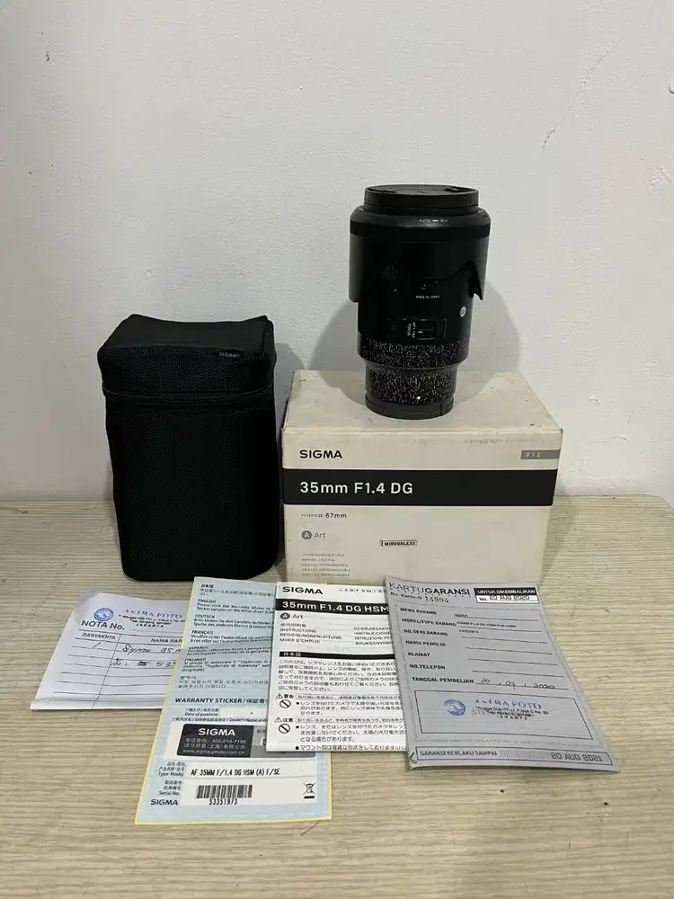 Lensa Sigma Art 35mm F1.4 DG HSM For Sony