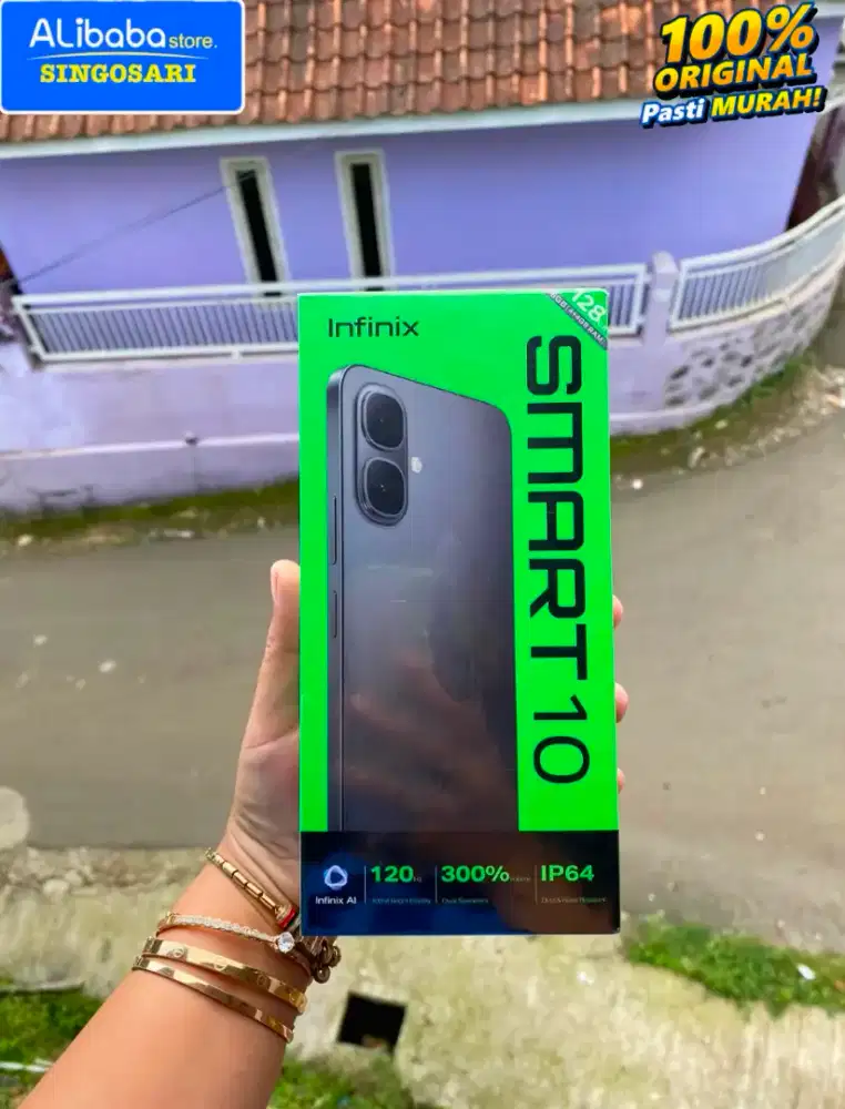 Infinix Smart 10 (4/128GB)RAM 8GB Total, BARU & GARANSI RESMI 1 TAHUN!