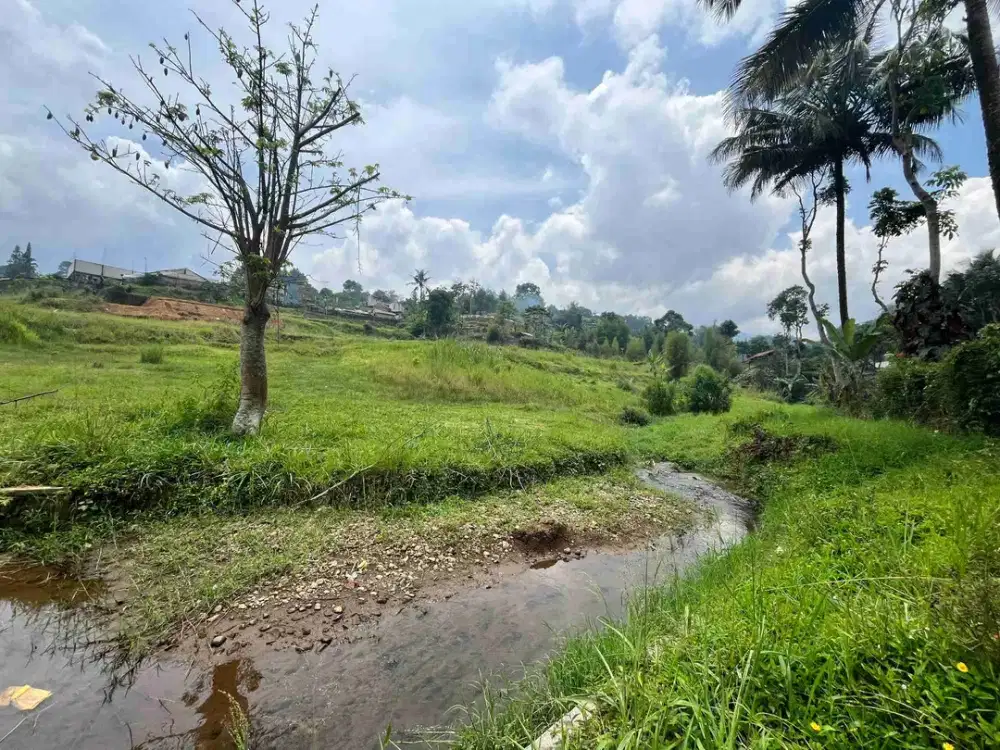 Tanah 400m2 di puncak bogor dekat aliran air bersih