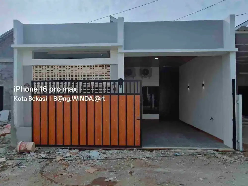 on progres rumah minimalis murah d mustika jaya Bekasi kota