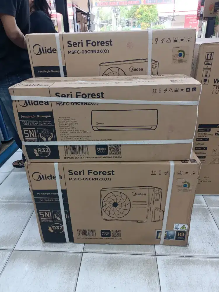AC MIDEA 1 PK HARGA SUDAH BERIKUT PEMASANGAN BARANG BARU GARANSI RESMI