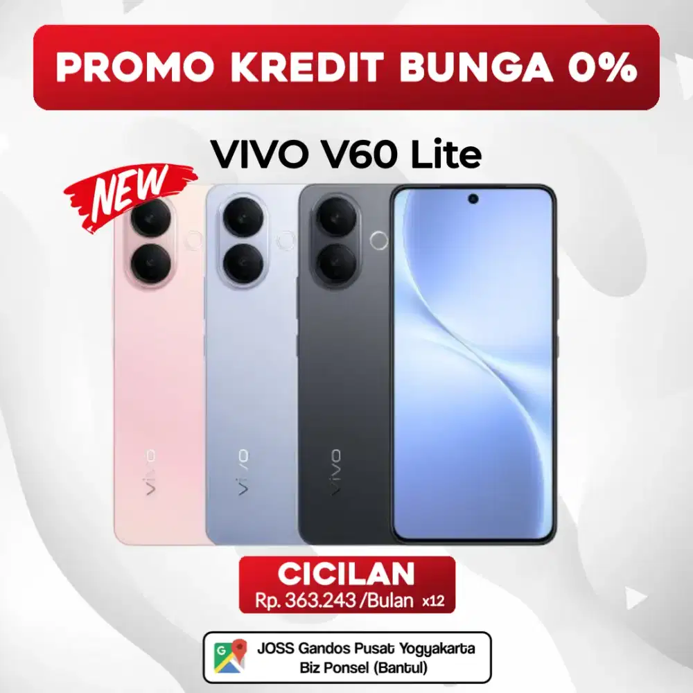 BISA KREDIT VIVO V60 LITE 8/256GB | VIVO V60 LITE 5G 12/512GB