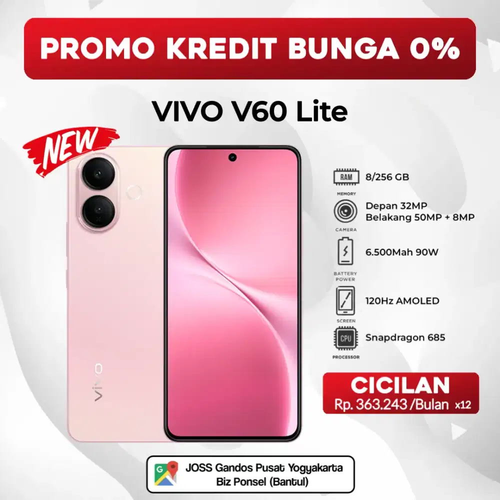 BISA KREDIT VIVO V60 LITE 8/256GB
