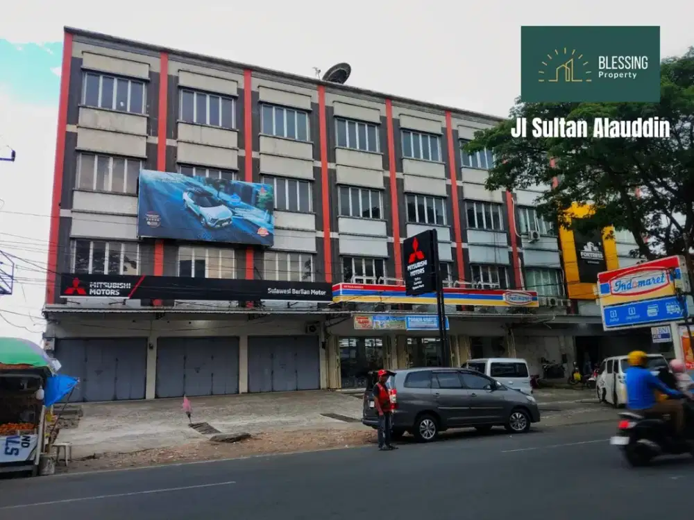 Ruko lebar di poros alaudin Makassar cocok untuk kantor atau tempat usaha