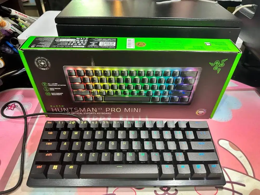 KEYBOARD GAMING MECHANICAL RZER HUNTSMAN V3 PRO MINI 60% ANALOG ESPORT