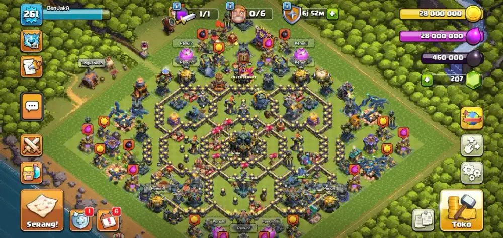 COC TH 17 FULL MAX DEF/PASUKAN