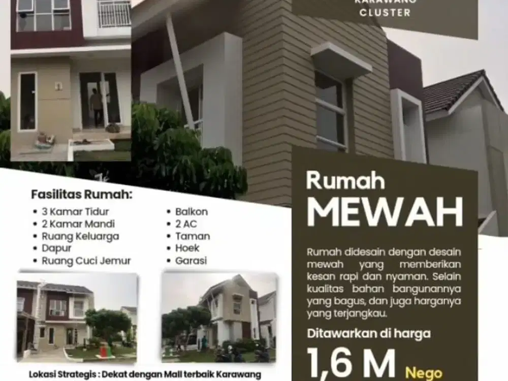 Rumah Mewah Siap Huni di Sumarecon Emerald Karawang
