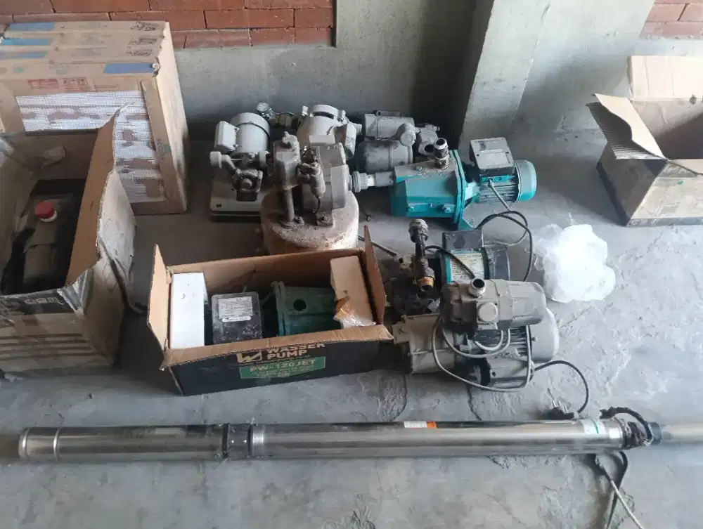 Pompa air, pendorong air dan pompa submersible