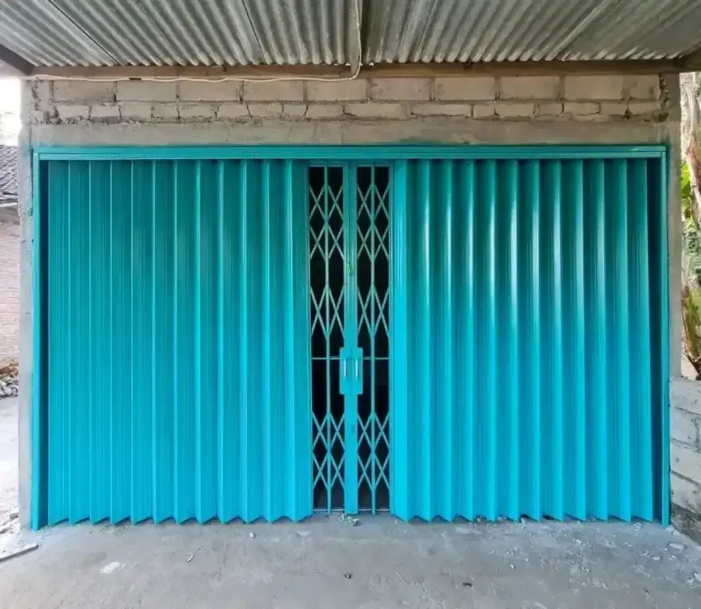 Folding gate rolling door murah