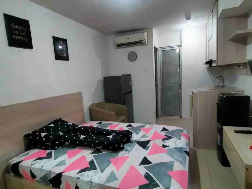Disewakan Apartement studio full furnish di atas mall Bassura city