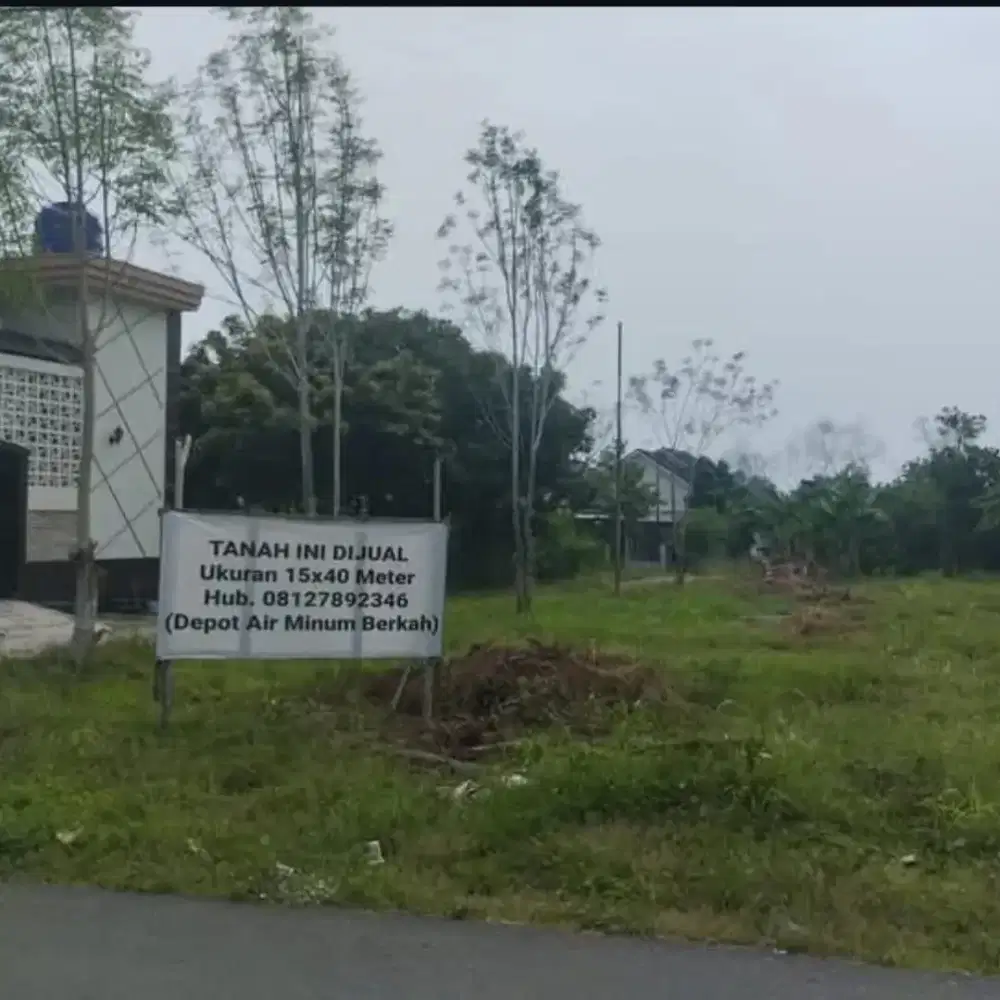 Dijual Tanah 2 Kavling Besar total luas 600m².