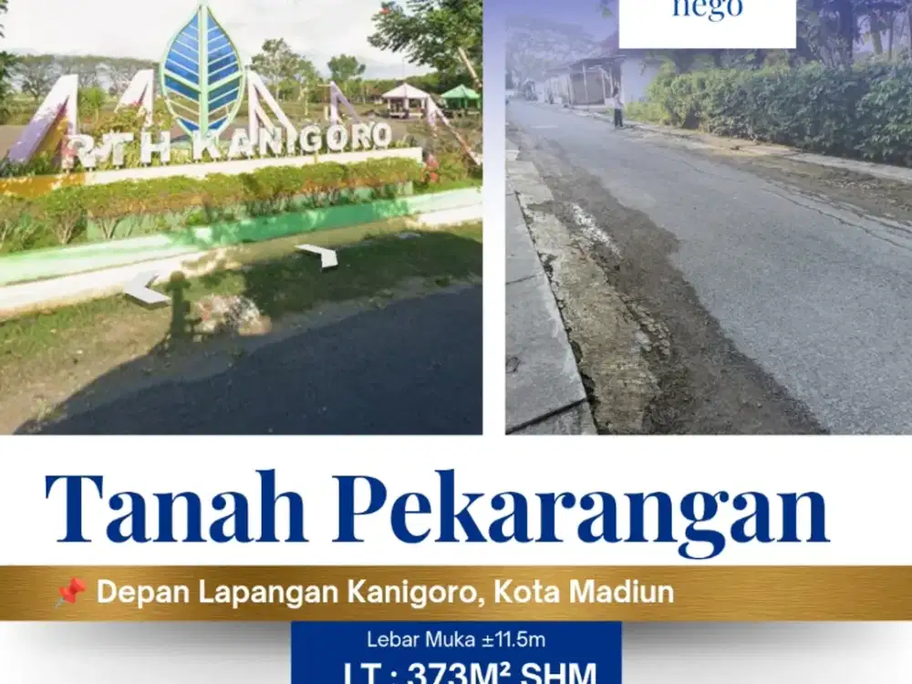 Tanah Pekarangan Depan Lapak Kampir