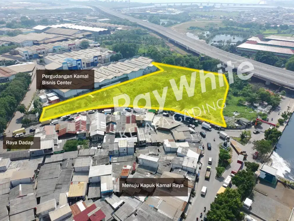 Tanah Dadap Raya Jakarta 9287 m2 samping Pergudangan Kamal Bisnis Center