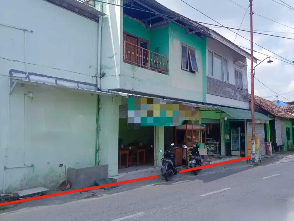 DIJUAL RUKO STRATEGIS  LOKASI TEPI JALAN ASPAL (DALAM RINGROAD)