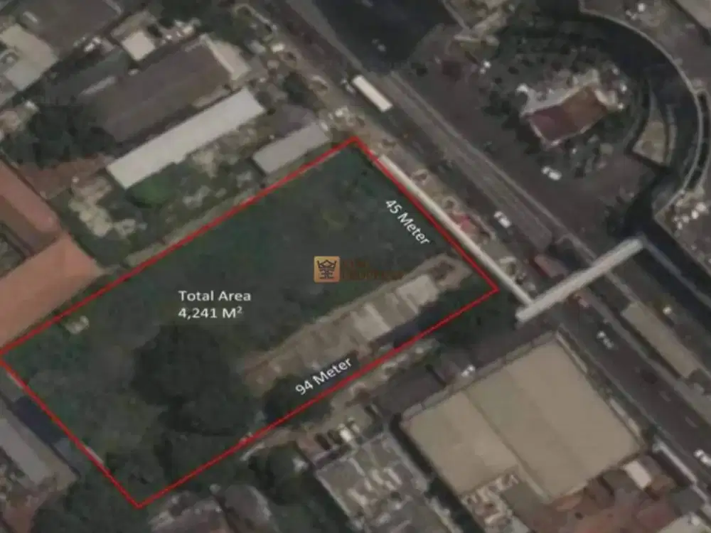 Dibawah NJOP Dijual Tanah di Senen Raya 4.241 m2 SHGB