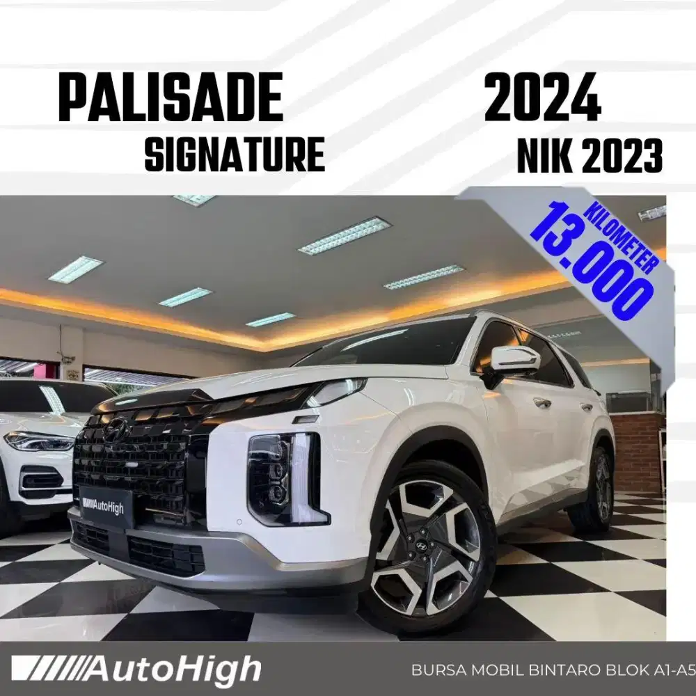 DP10% [Km13.000] Palisade Signature 2023 White Reg 2024 #AUTOHIGH