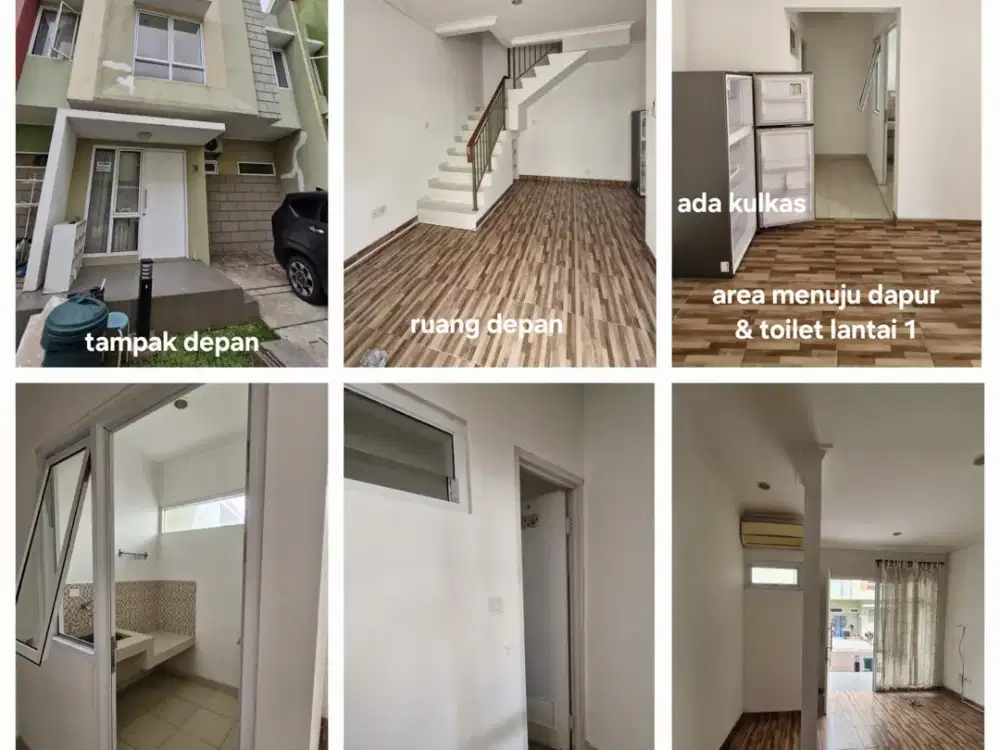 Rumah tinggal di Gading Serpong cluster Arcadia  Uk 6x8 2 lantai