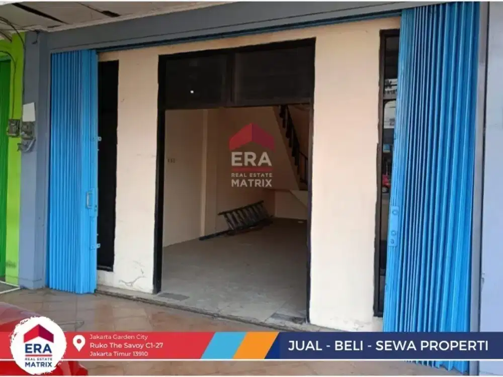 Ruko siap usaha Boulevard Hijau Harapan indah Bekasi parkiran luas