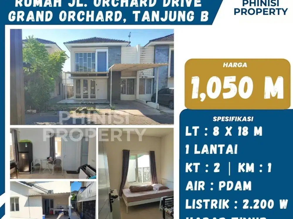 DIJUAL RUMAH CANTIK DI PERUMAHAN ORCHARD TANJUNG BUNGA