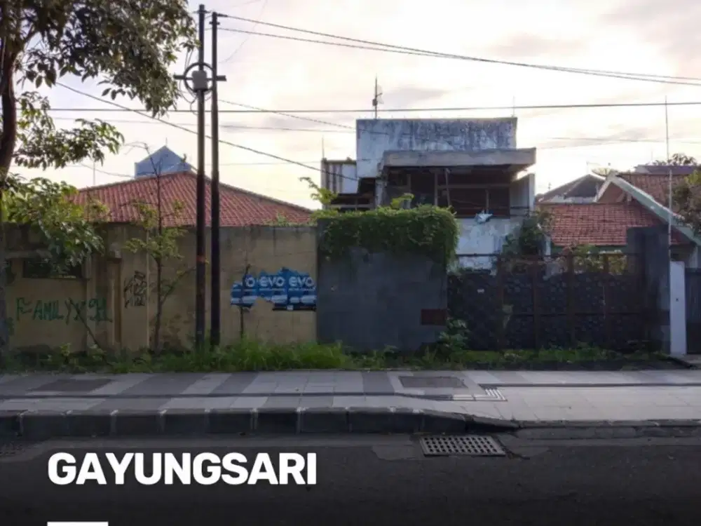Rumah Gayungsari Barat STRATEGIS, HITUNG TANAH