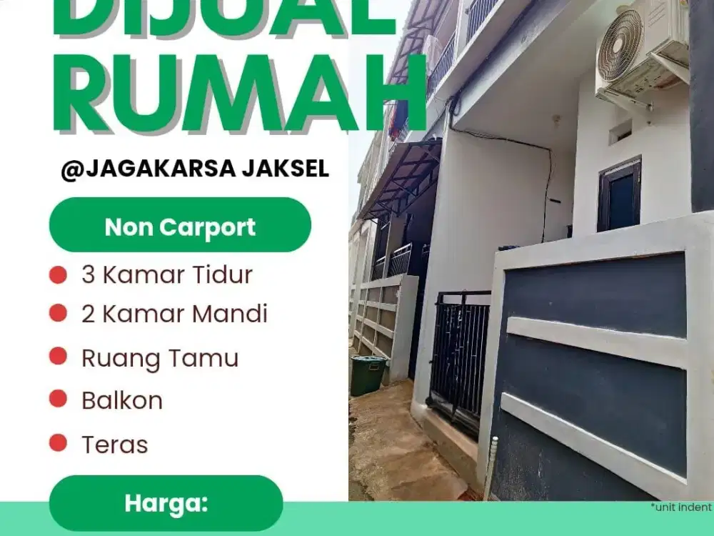 Jual Rumah Minimalis  2 Lantai Jagakarsa Jakarta Selatan Akses Motor