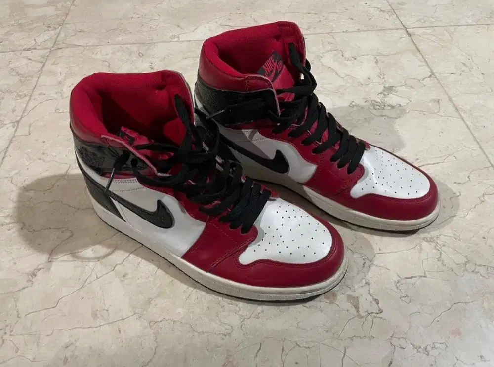 Nike Sneakers Air Jordan 1 High Satin Snake Premium Size 43