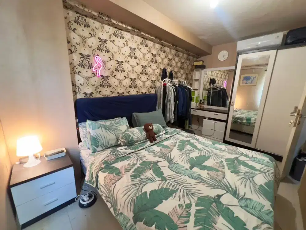 JUAL Apartemen Kalibata PALEM 2 Kamar Besar luas 43m, Full Furnished Cakep