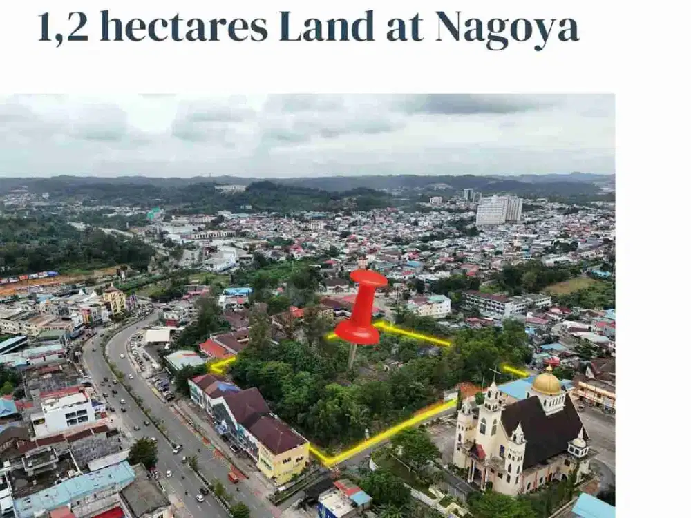 dialihkan lahan 1.2 ha comersial, Nagoya Batam Indonesia