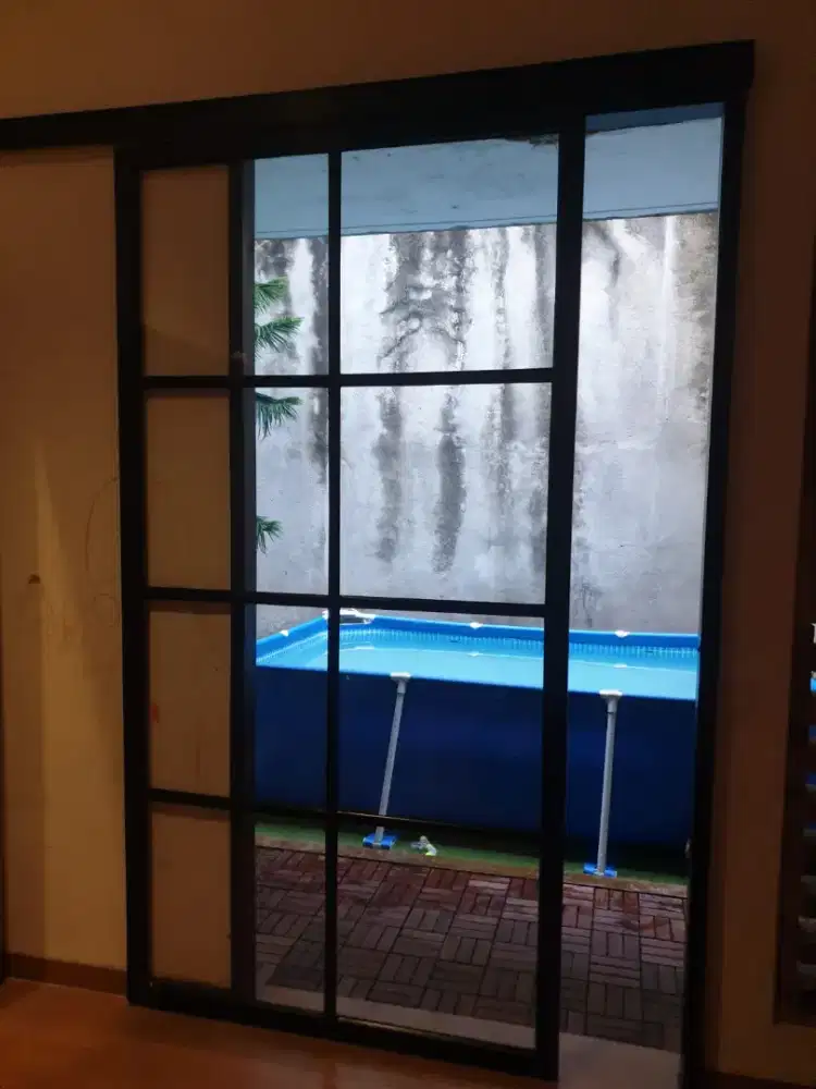 Jasa tukang aluminium kaca dan partisi gypsum