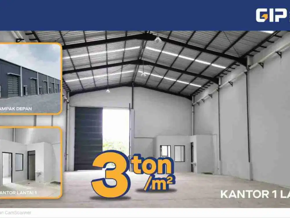 Gudang GIP,  Ready stock, akses gate tol Juanda Tanjung Perak