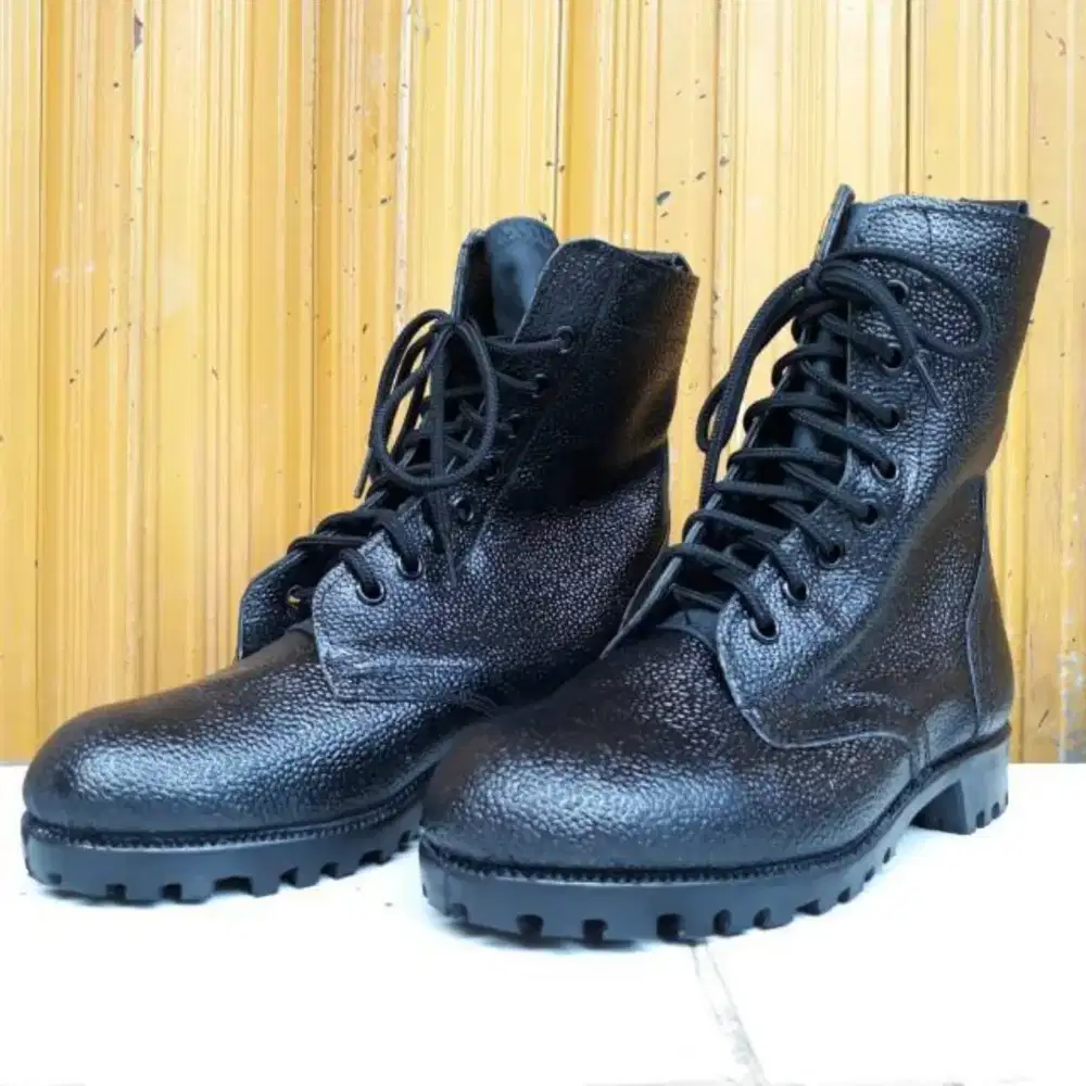 Sepatu pdl kulit jeruk asli jatah polri