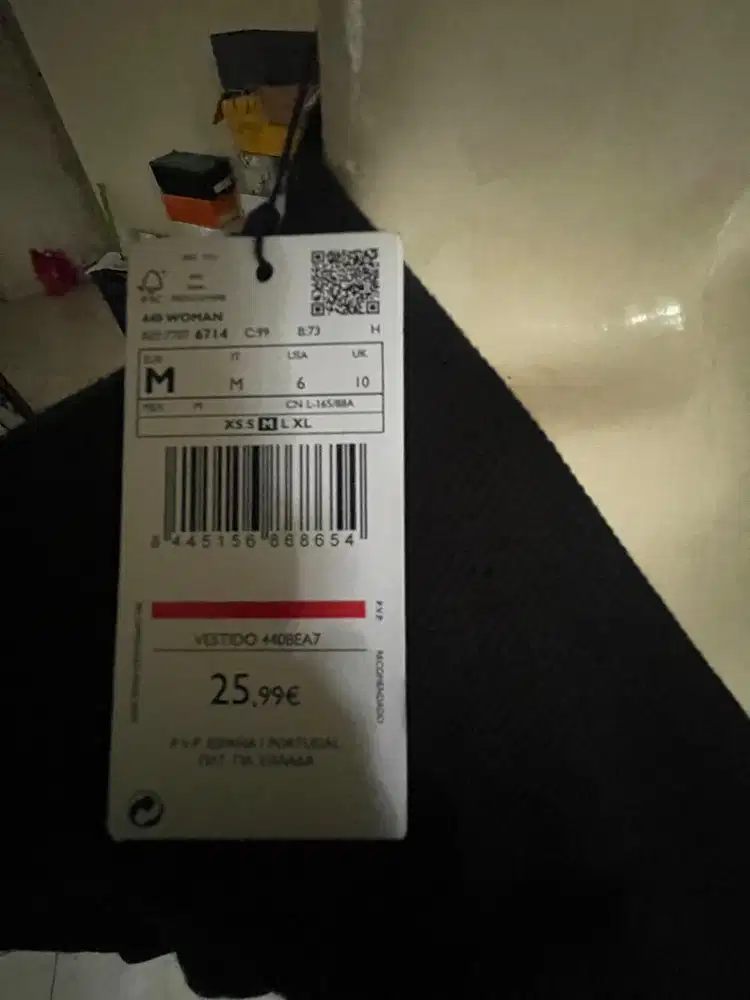 Mango blackpuff sleeve dress