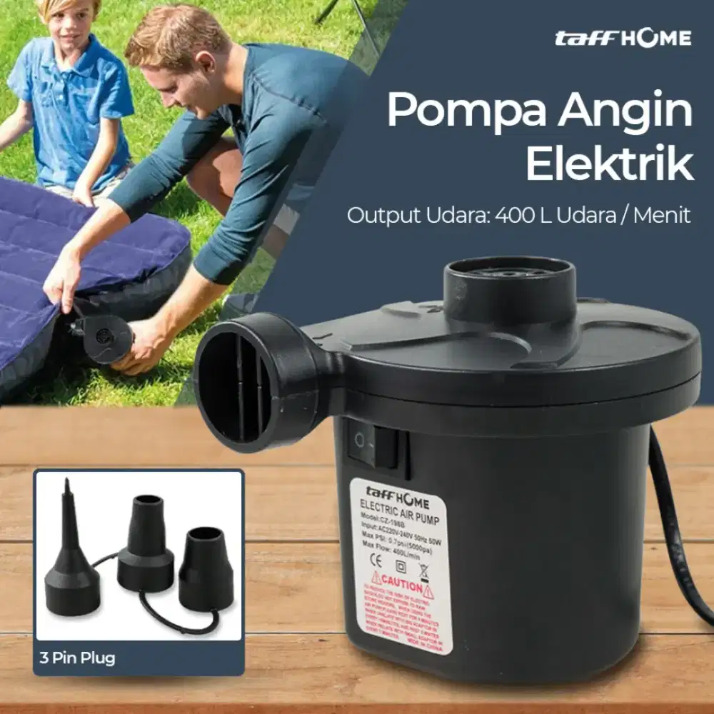 TaffHOME Pompa Angin Elektrik Air Pump Vacuum Compression