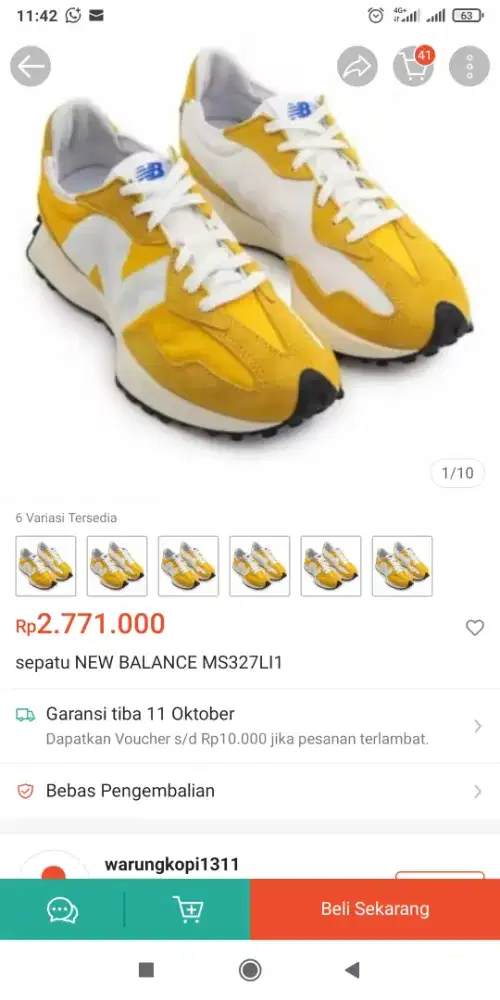 Sepatu new balance limited edition USA size 43 baru genuine