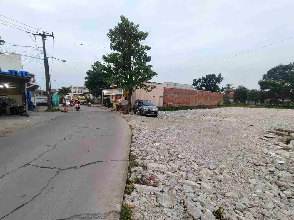 dijual tanah 1050 m2 pinggir jalan cikarang pusat