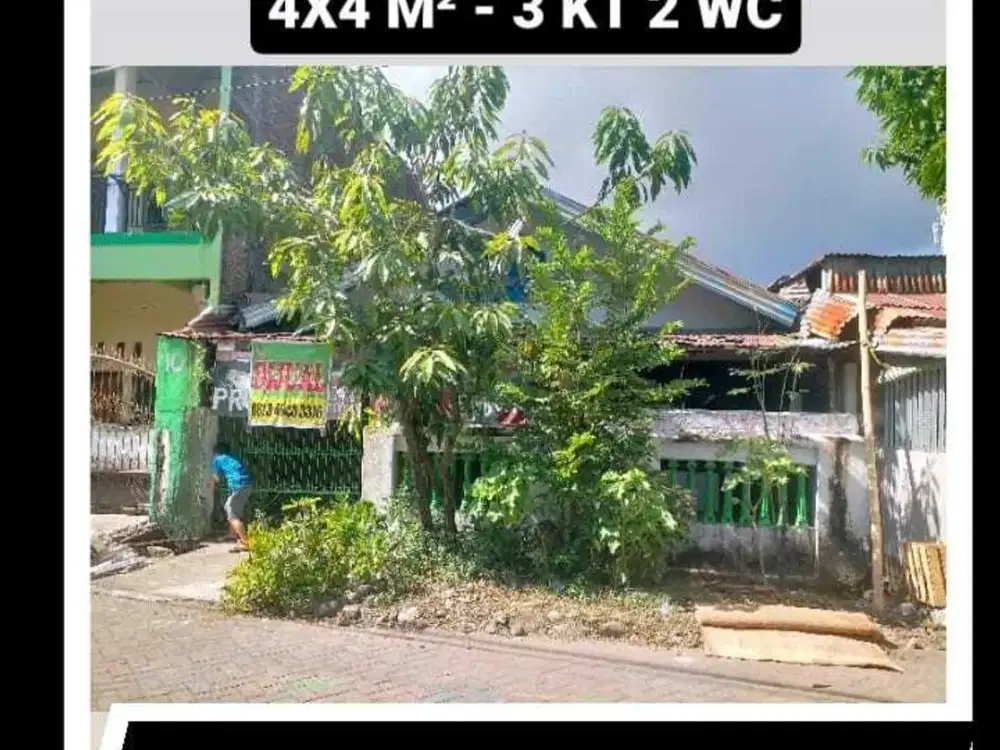 Rumah+Kios Untuk Jualan Jl Gelora Massa No 10  8X13, 104M² LB 70- SHM
